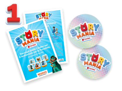 Cartolina di raccolta Story Mania Migros
